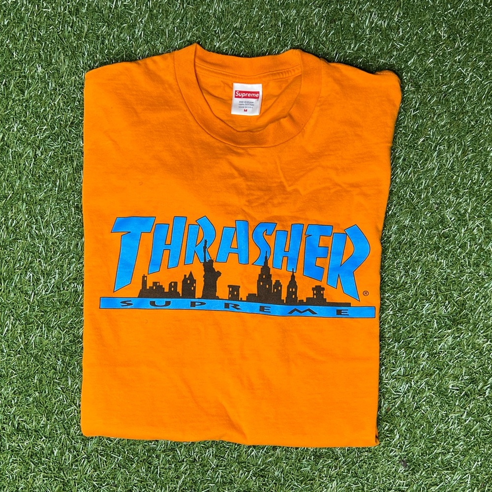 Orange Supreme x Thrasher “Skyline” Tee